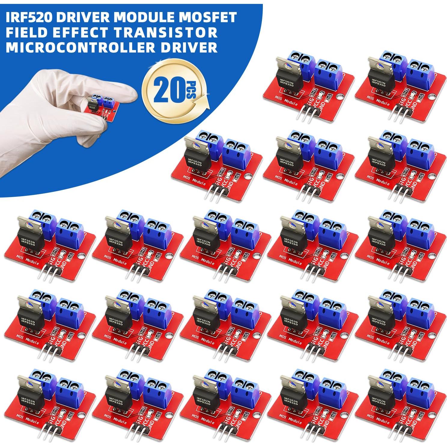 Módulo Controlador MOSFET IRF520 20 Piezas 33x24mm 5A