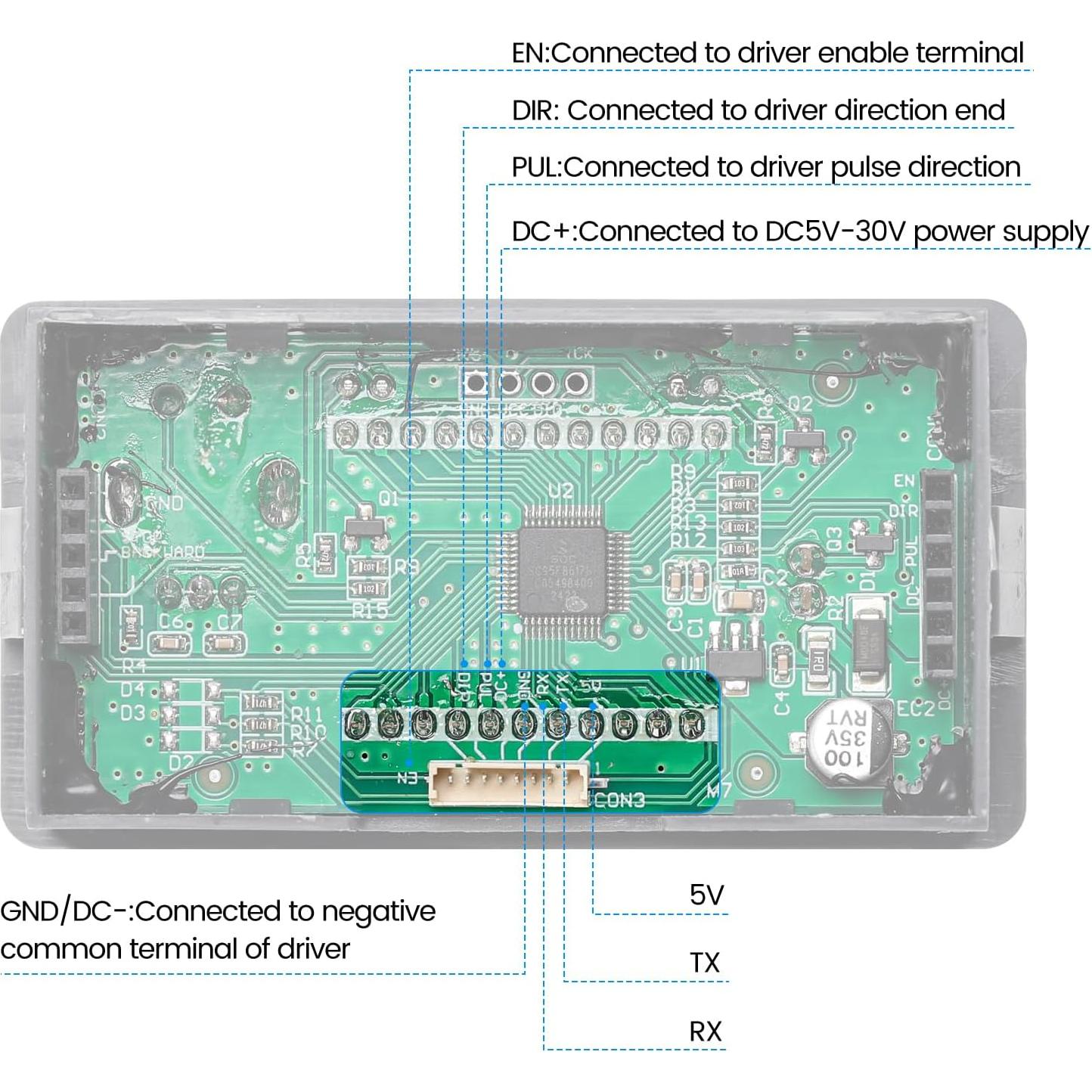 Controlador Motor Paso a Paso NEMA 17/23 Zuomeng 10-30V 4A