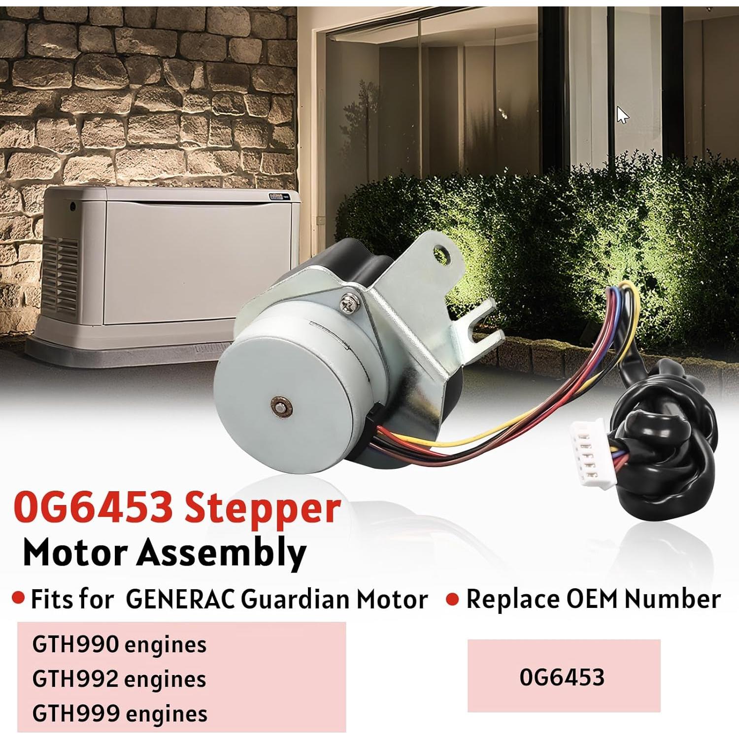 Motor Paso a Paso 0G6453 Generac Guardian GTH990 GTH992 GTH999