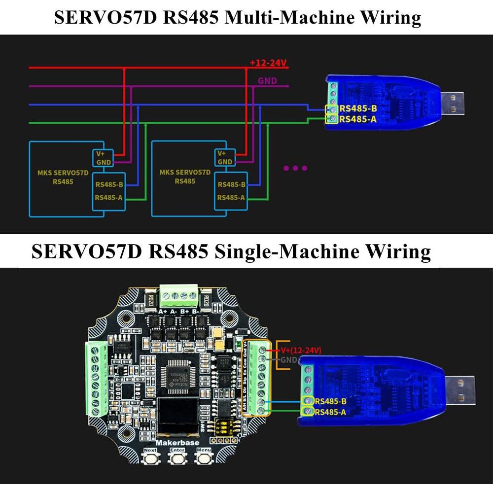 Controlador de Motor Paso a Paso SERVO57D DORUNDEA RS485