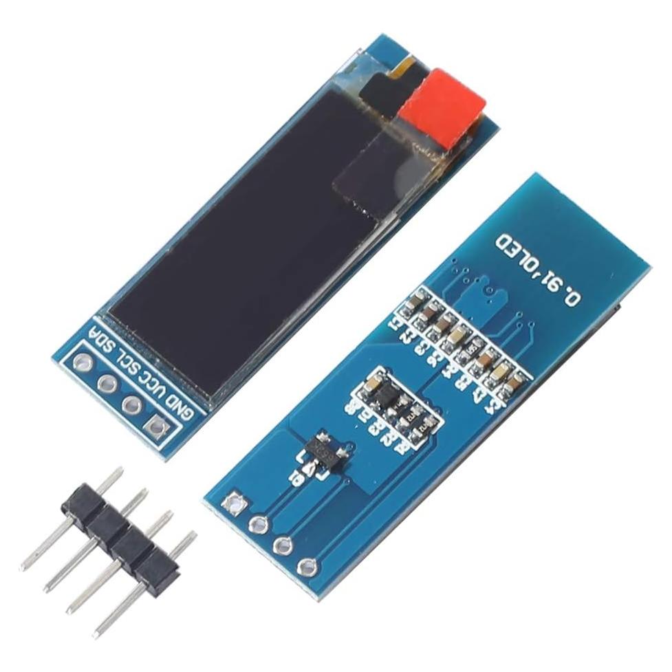 Pantalla OLED 0.91" 128x32 I2C SSD1306 Bajo Consumo