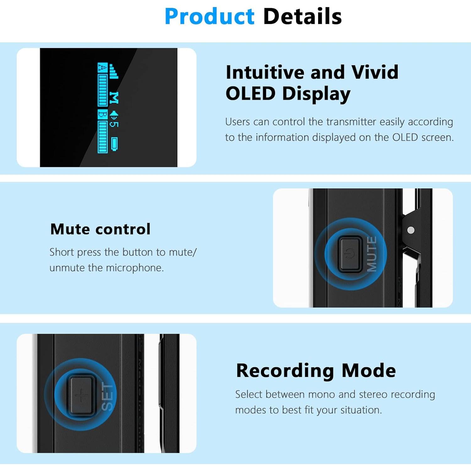 Micrófono Lavalier Inalámbrico BOYA BY-XM6 S4 para iPhone