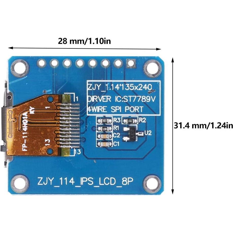 Módulo de Pantalla LCD 1.14" Walfront ST7789 135x240 Color
