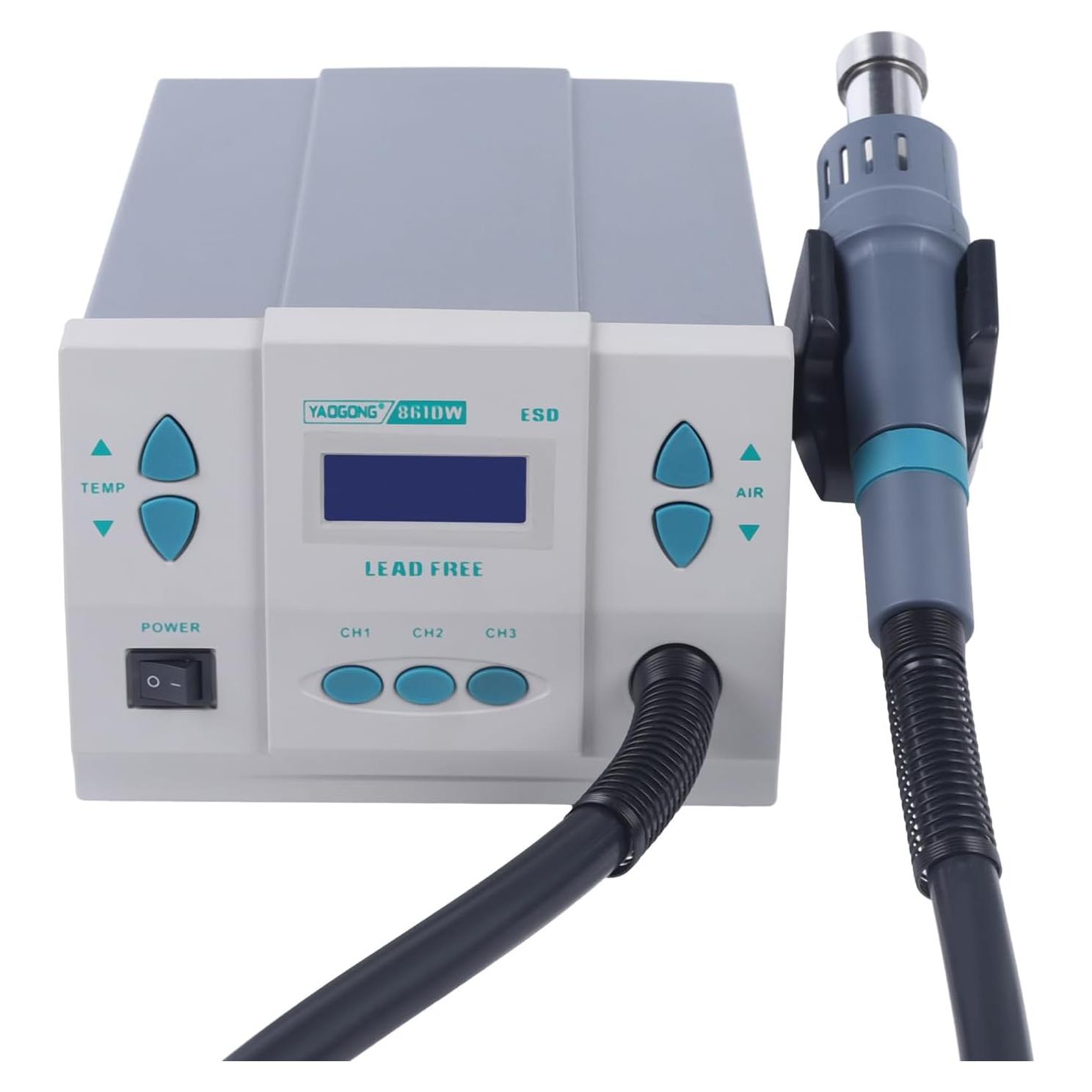 Estación de Retrabajo de Aire Caliente XUFOPLY 1000W 100-500°C