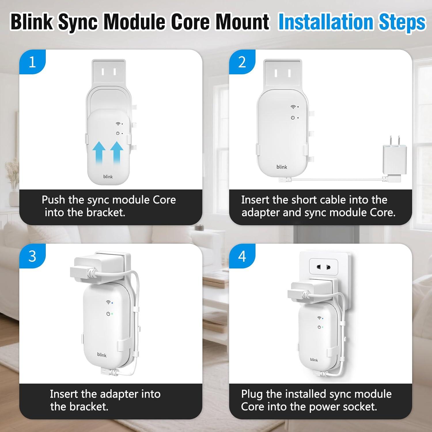 Soporte de Pared para Módulo Blink Core SIBADA - Compacto y Seguro
