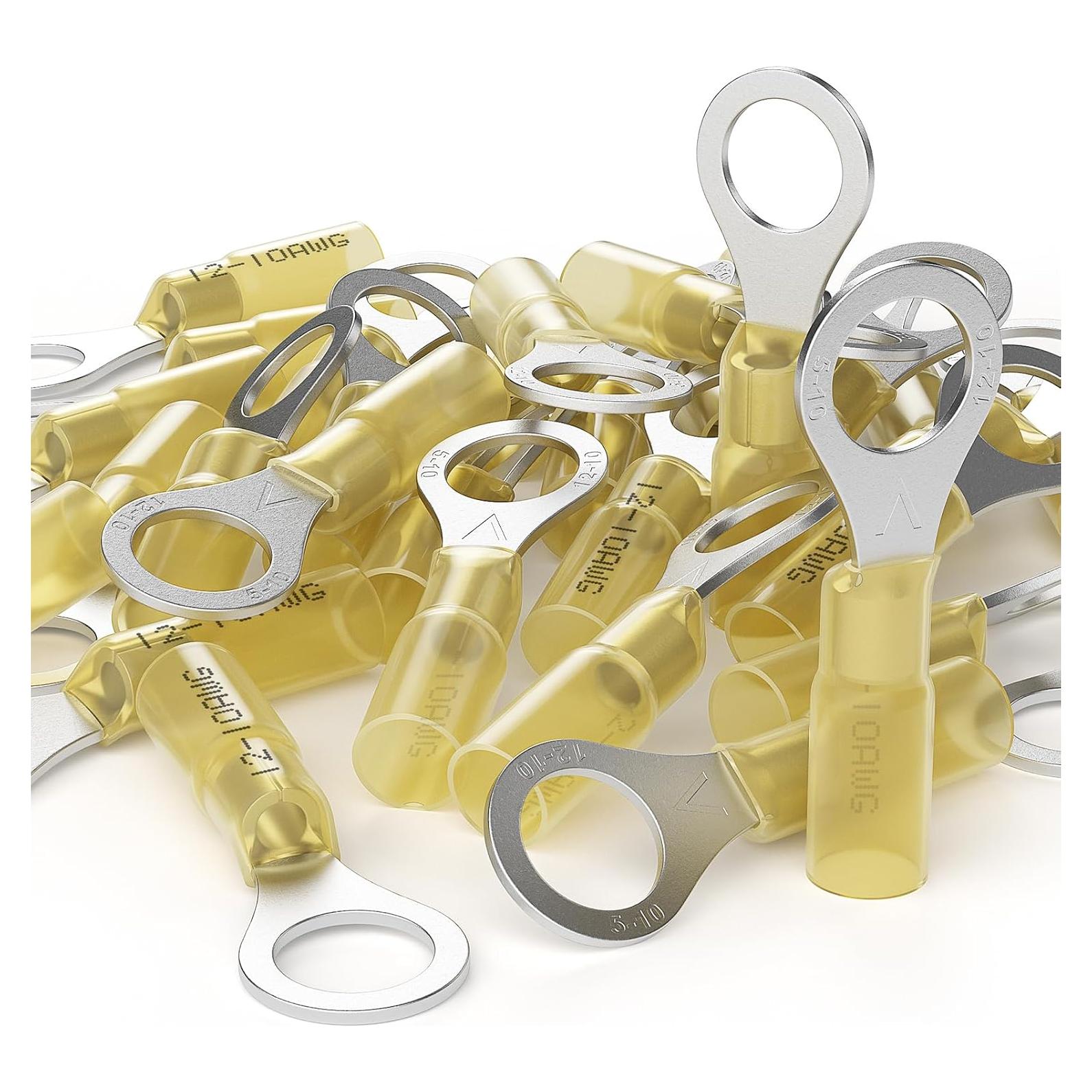 Conectores de Anillo Termocontraíbles AIRIC 12-10 AWG 50 PCS