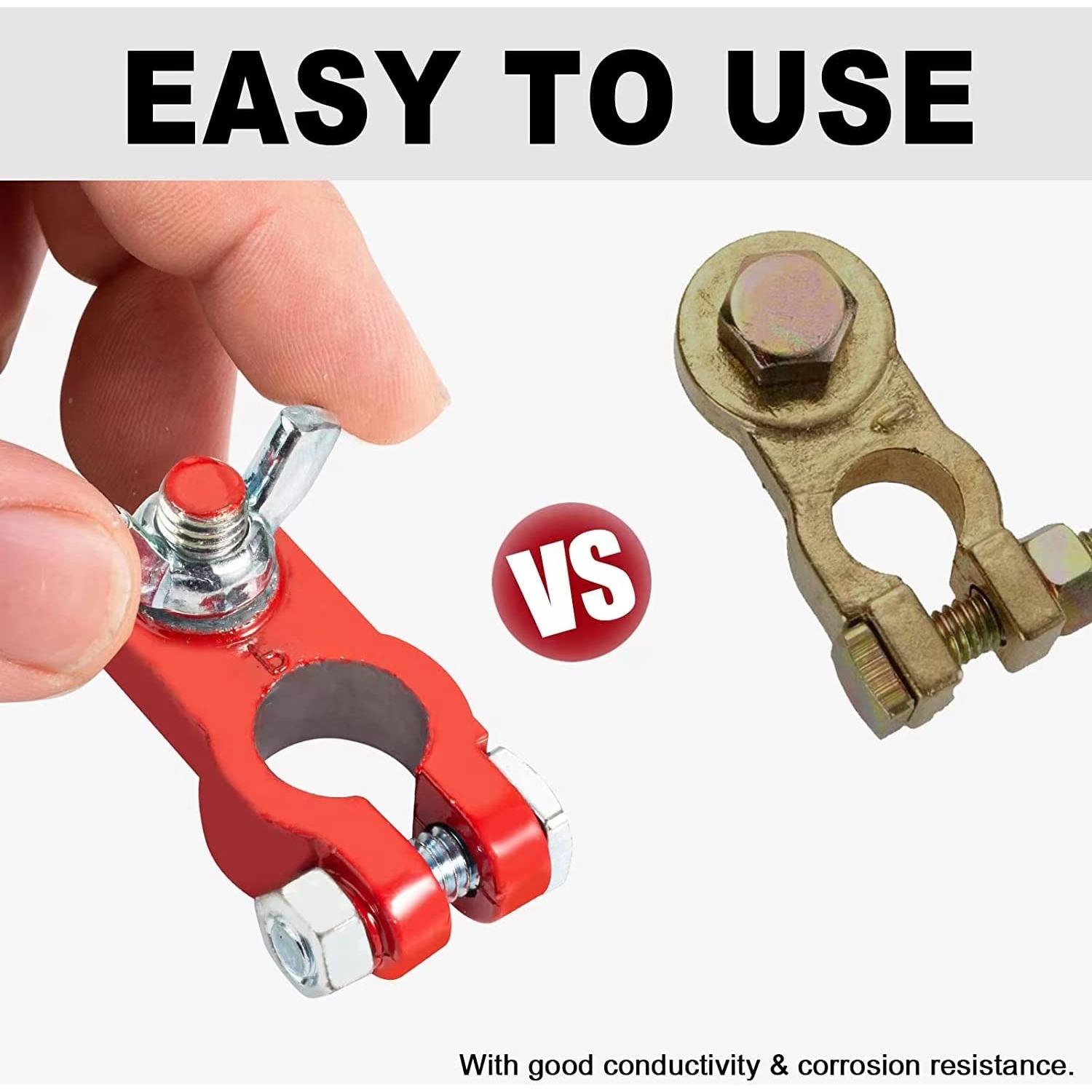 Kit de Terminales de Batería Universales Hanaiette 12V - Anticorrosión