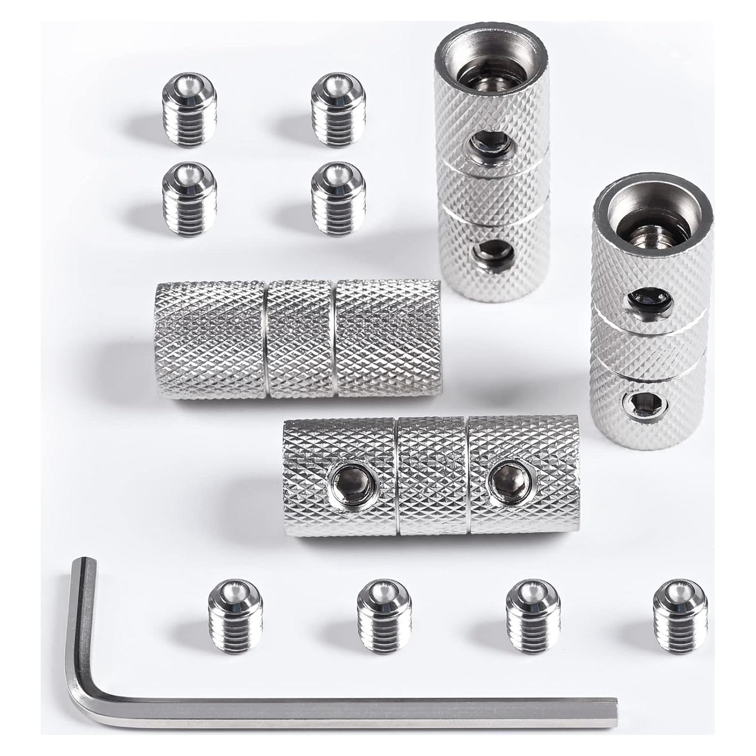 Conectores de cable de 4 AWG Yolleach - 4 paquetes de latón