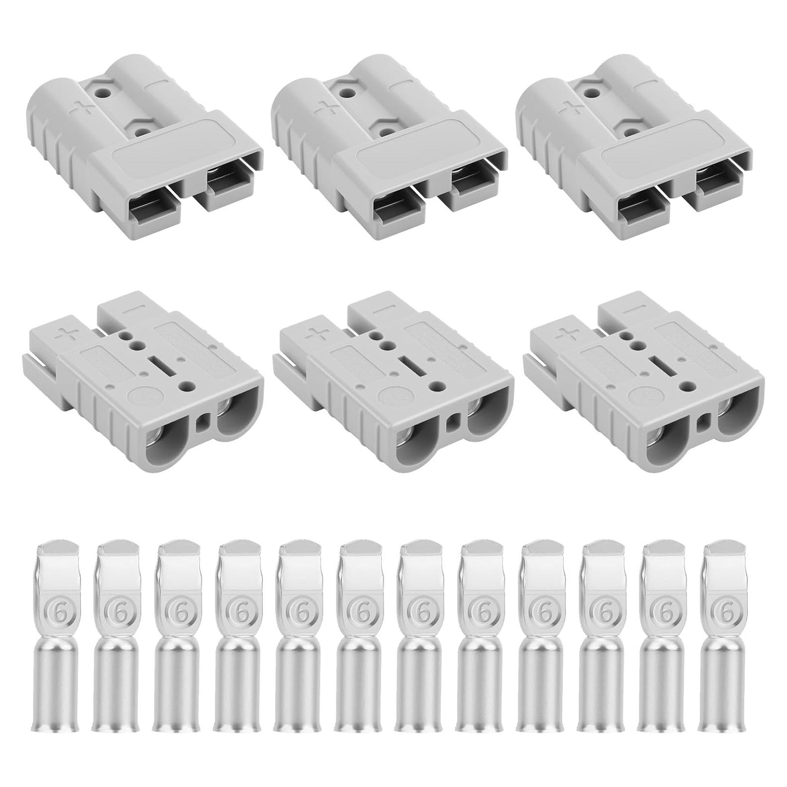 Conector Rápido de Batería OXDFK 50A-600V 6PCS Cables de Salto