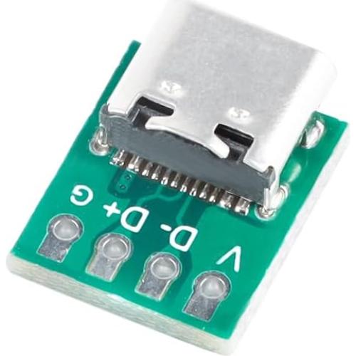 20 Conectores Femeninos USB Tipo C 3.1 Cermant PCB 16 Pines