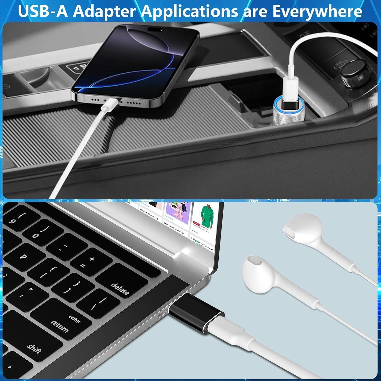 Adaptador USB C 3.1 Hembra a USB 2.0 Macho 6 Pack DSW