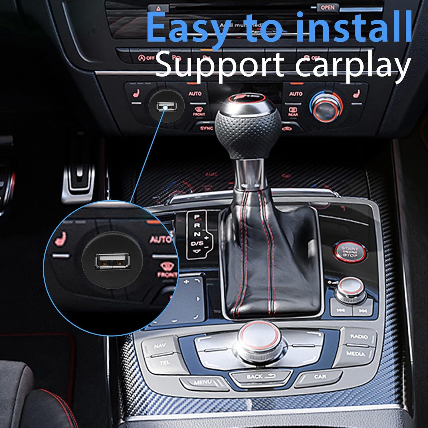 Cable USB 2.0 de Montaje Flush YACSEJAO 1m para Coche y Barco