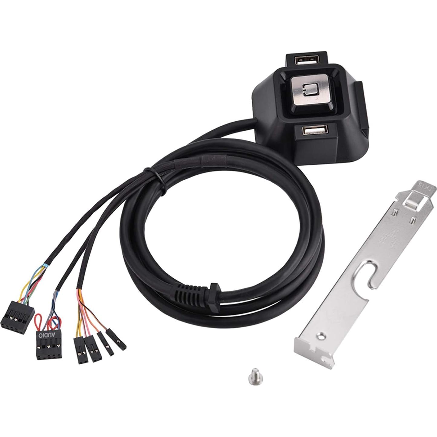 Interruptor de PC de escritorio SYH&AQYE, 1.55m, 2 USB, Audio