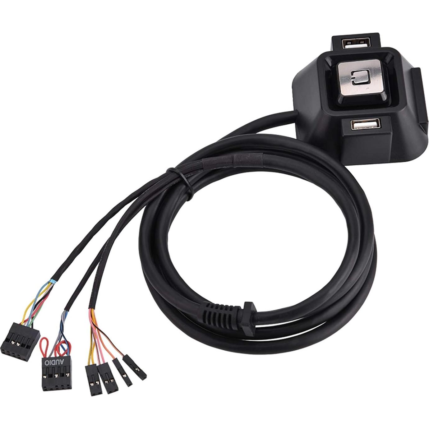 Interruptor de PC de escritorio SYH&AQYE, 1.55m, 2 USB, Audio