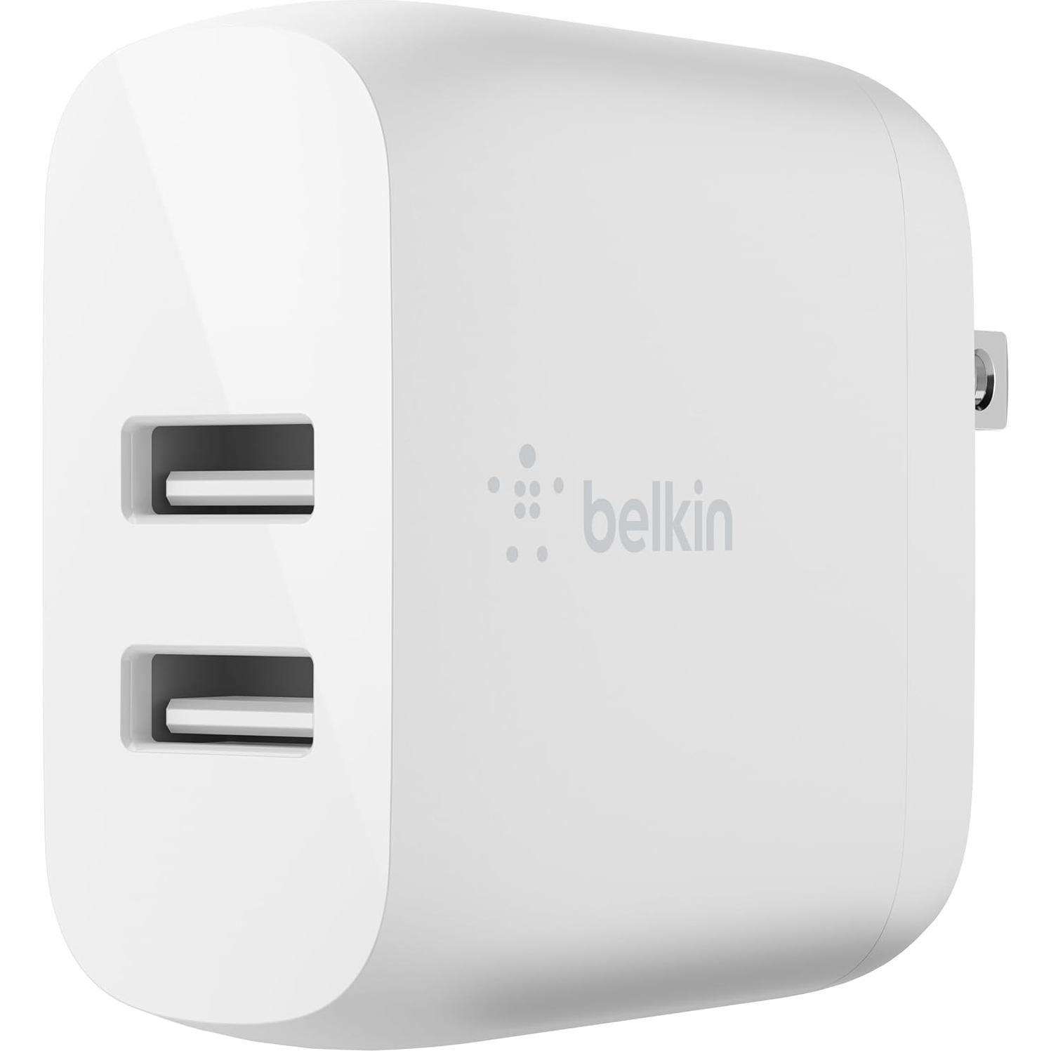 Cargador de Pared USB Doble Belkin 24W con Cable Micro USB