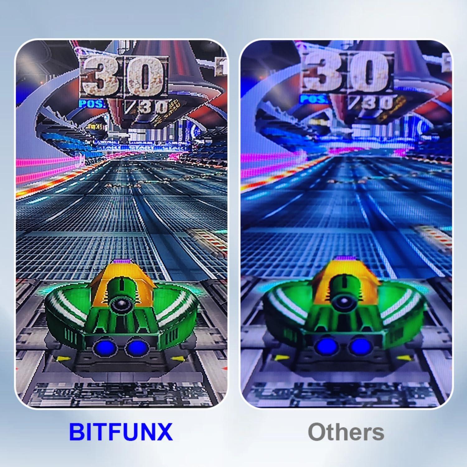 Adaptador de Video Componente BITFUNX para GameCube NGC 1.8m