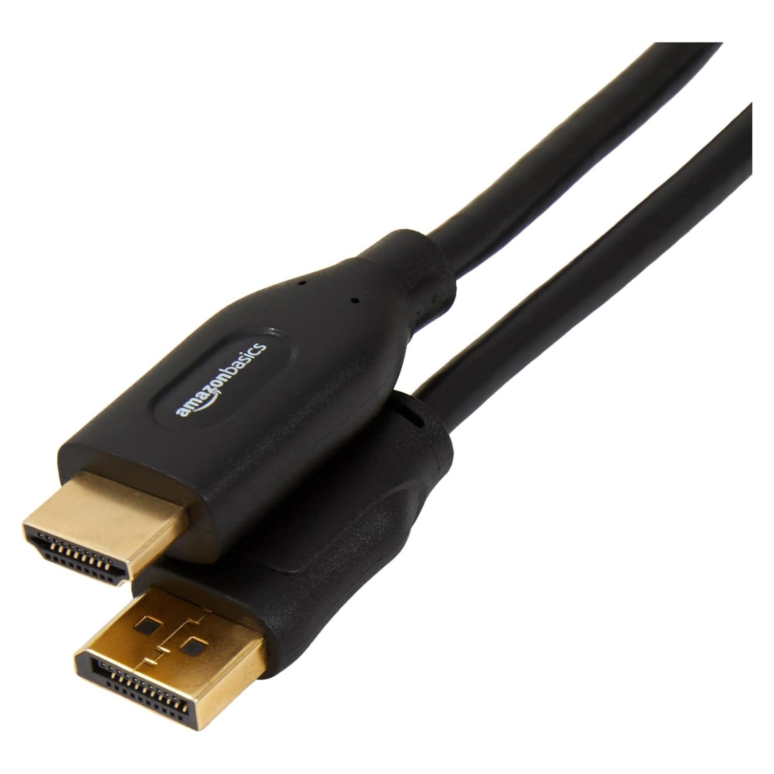 Cable DisplayPort a HDMI Amazon Basics 4K 0.91m Unidireccional
