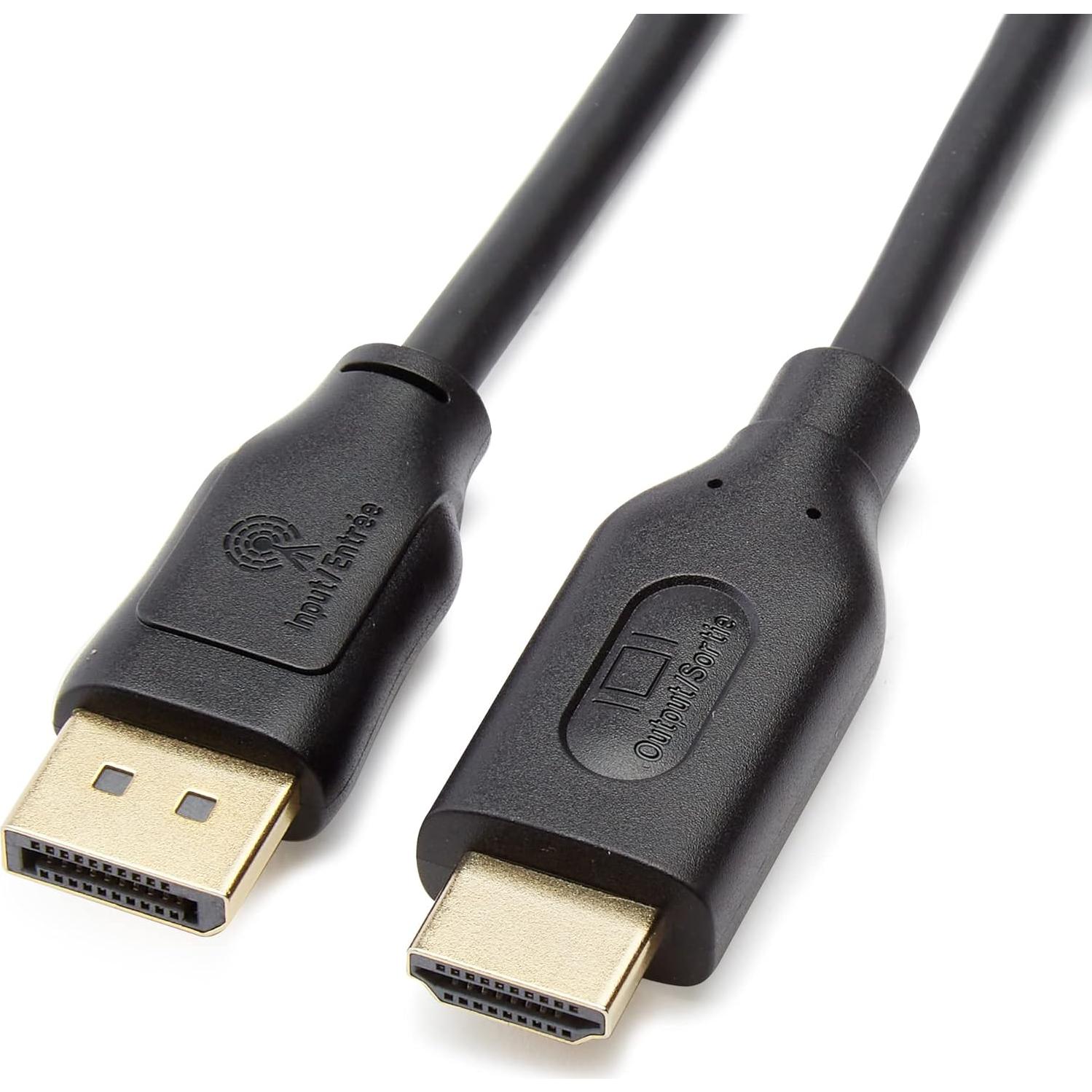 Cable DisplayPort a HDMI Amazon Basics 4K 0.91m Unidireccional