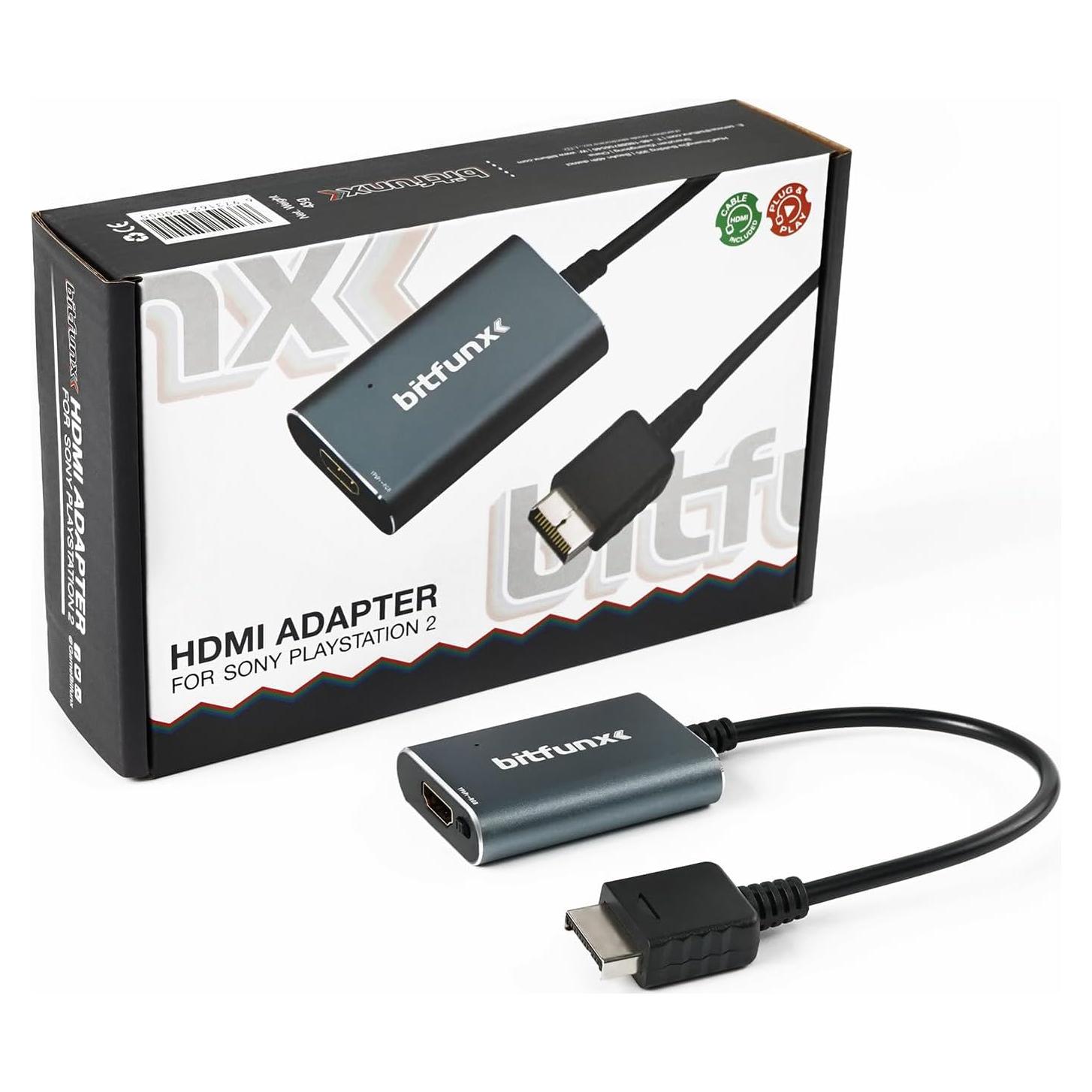 Adaptador HDMI BITFUNX PS2 - RGB y Componente a HDMI
