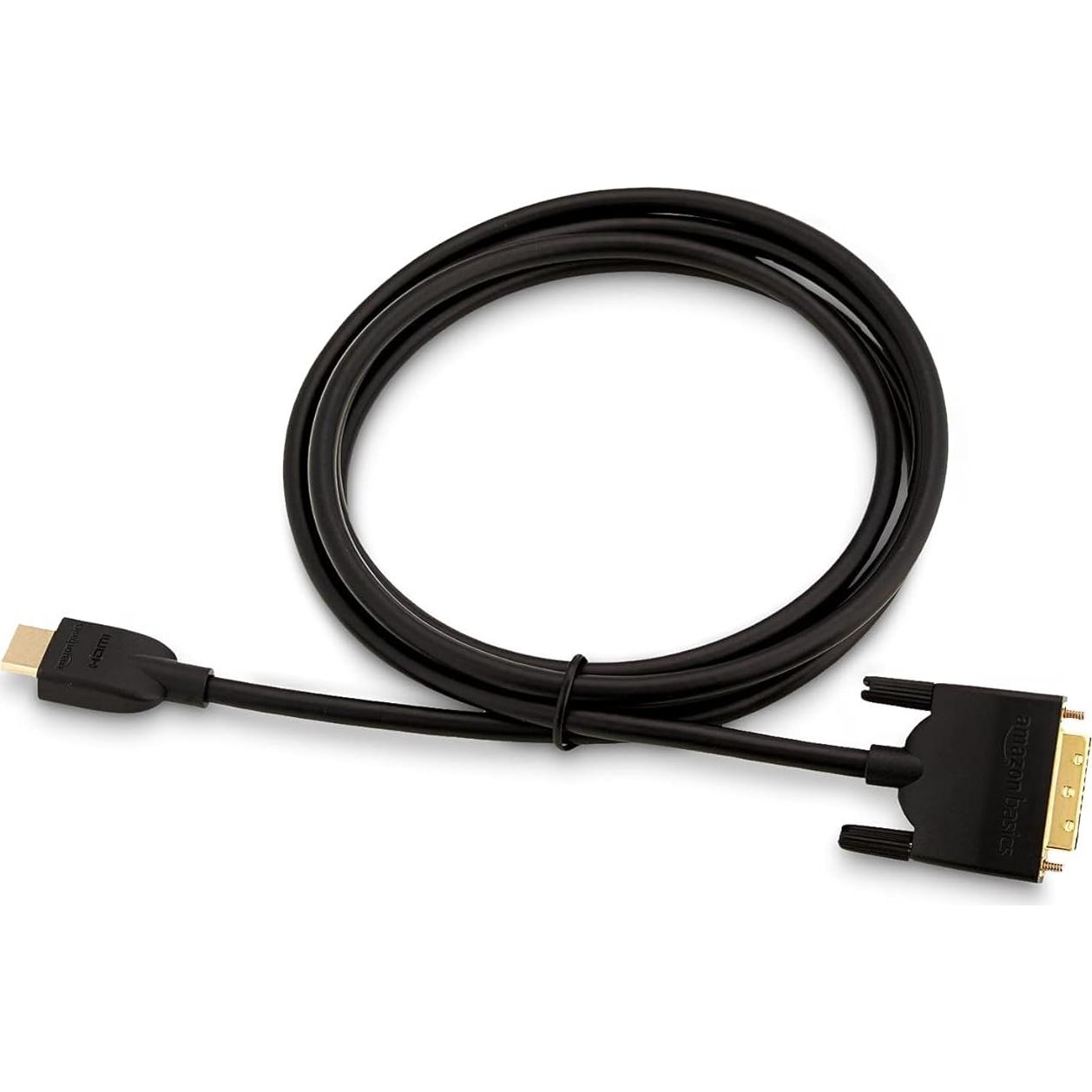 Cable Adaptador HDMI a DVI Amazon Basics 1.8m Bidireccional 1080P