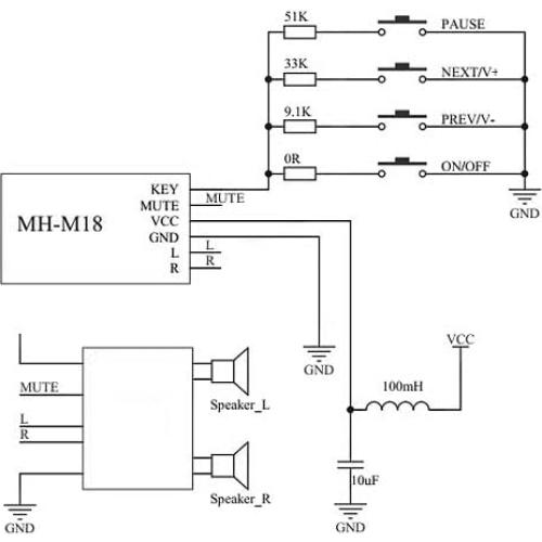 Receptor de Audio Bluetooth Genérico MH-M18 4.2 Estéreo