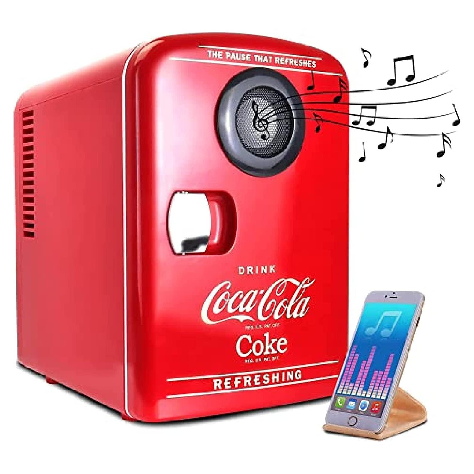 Mini Refrigerador Koolatron Bluetooth 4L Portátil Rojo