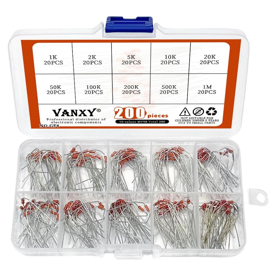 10 Termistores NTC MF58 1K-1M Ohm 3950B 200pcs