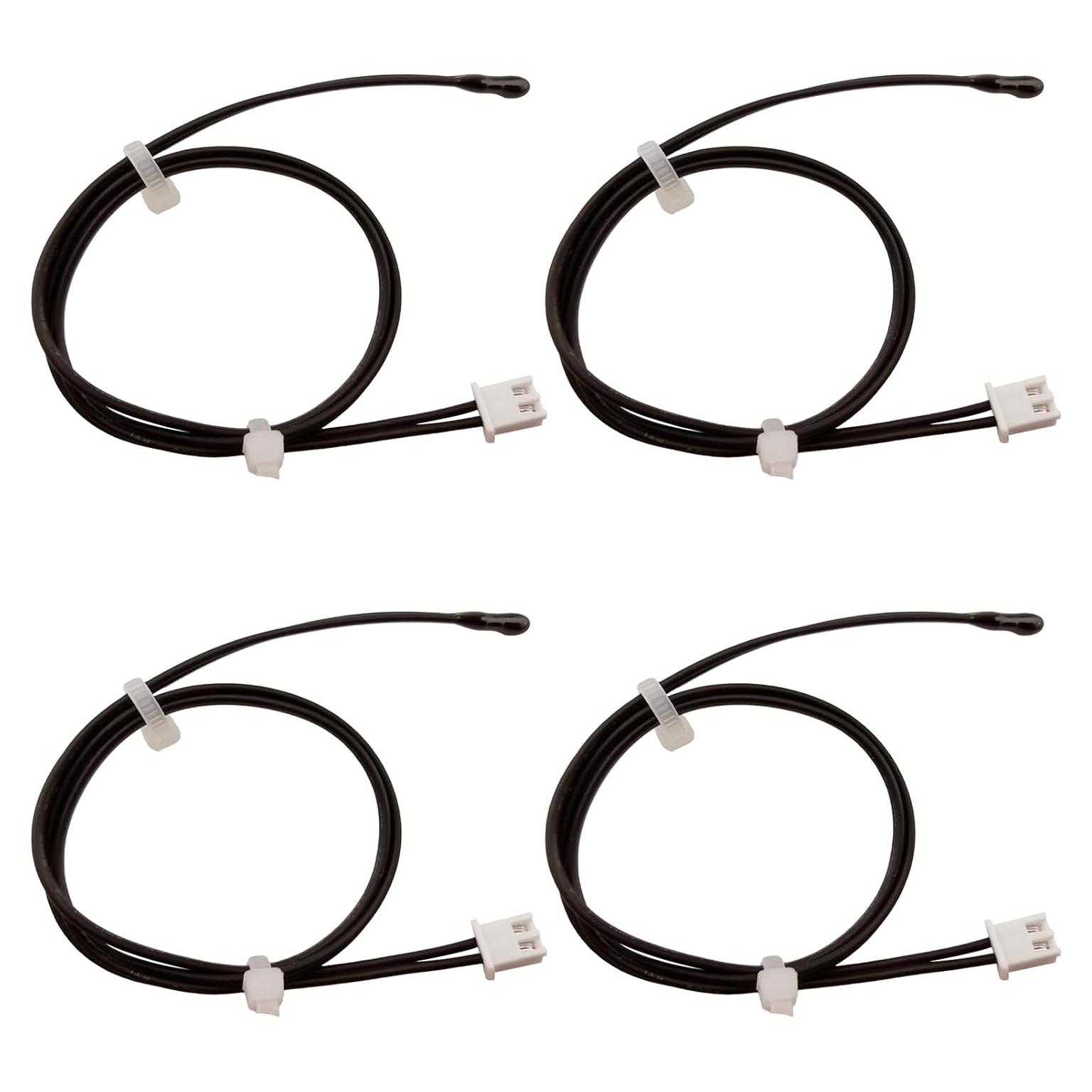 Sonda Termistora NTC 10K Epóxica 40cm 4 Pcs para Aire Acondicionado