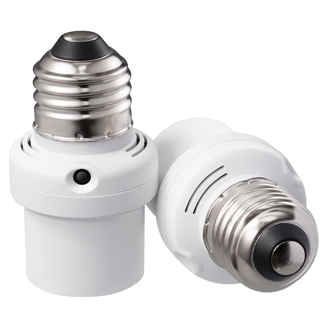 Adaptador de Enchufe con Sensor de Luz DEWENWILS E26/E27 Doble