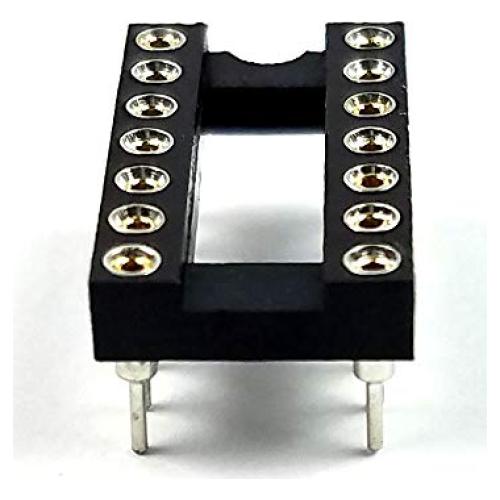 Zócalo IC DIP-14 Redondo Juried Engineering - Paquete de 5