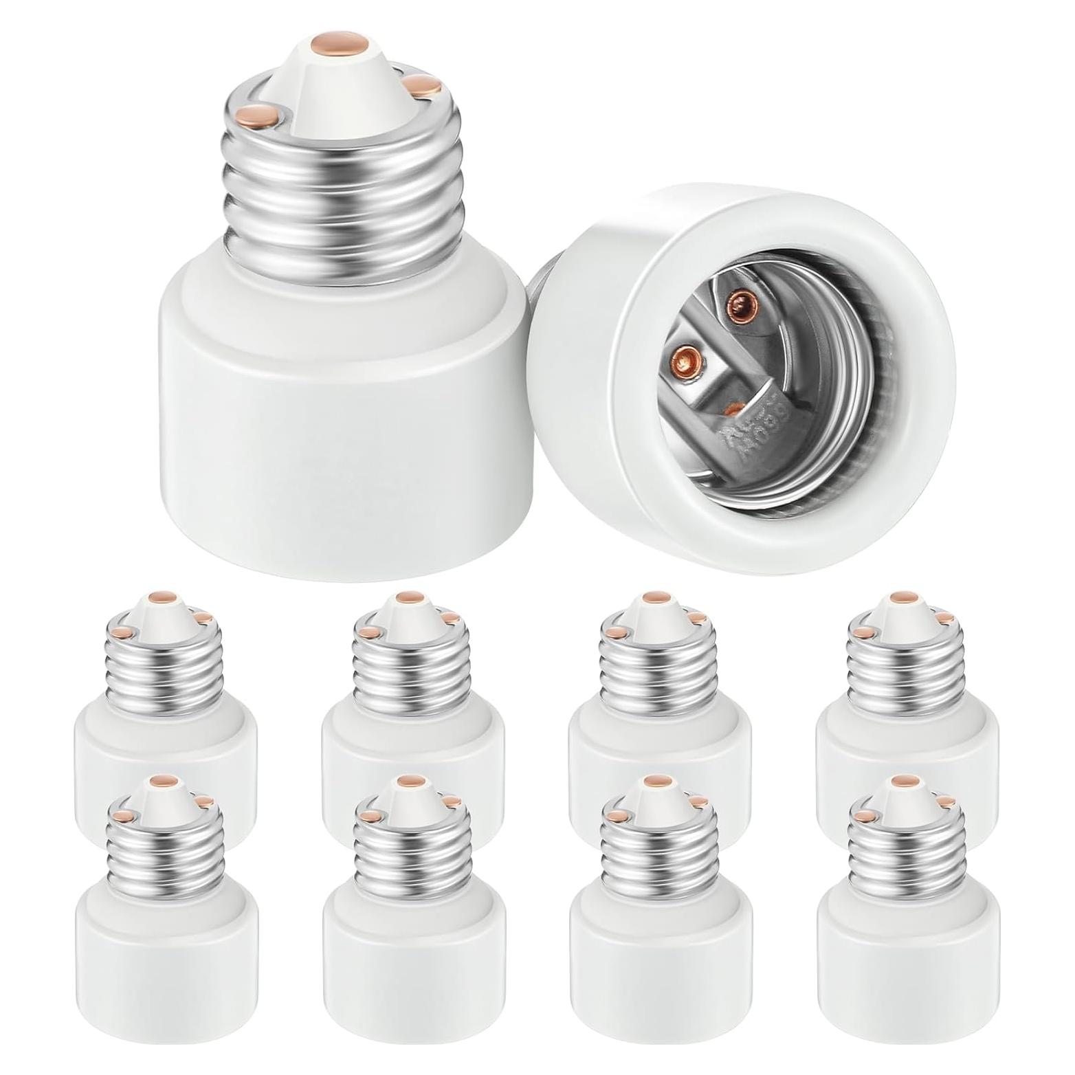 Paquete de 10 Extensores de Socket E26 Cerámica 3 y 5.6 cm