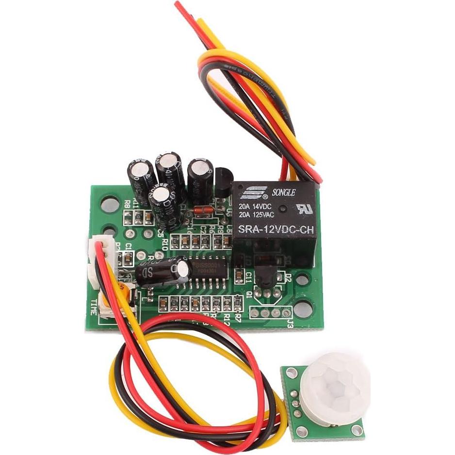 Módulo Sensor de Movimiento Infrarrojo uxcell 12V DC 45x30mm