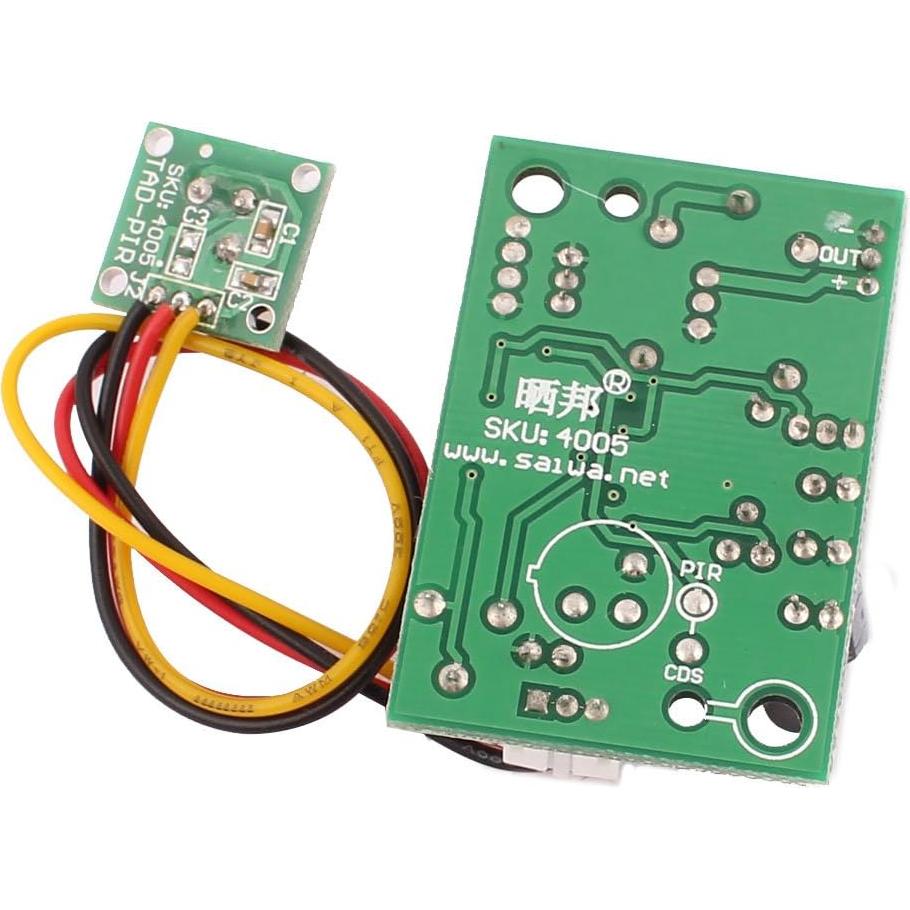 Módulo Sensor de Movimiento Infrarrojo uxcell 12V DC 45x30mm