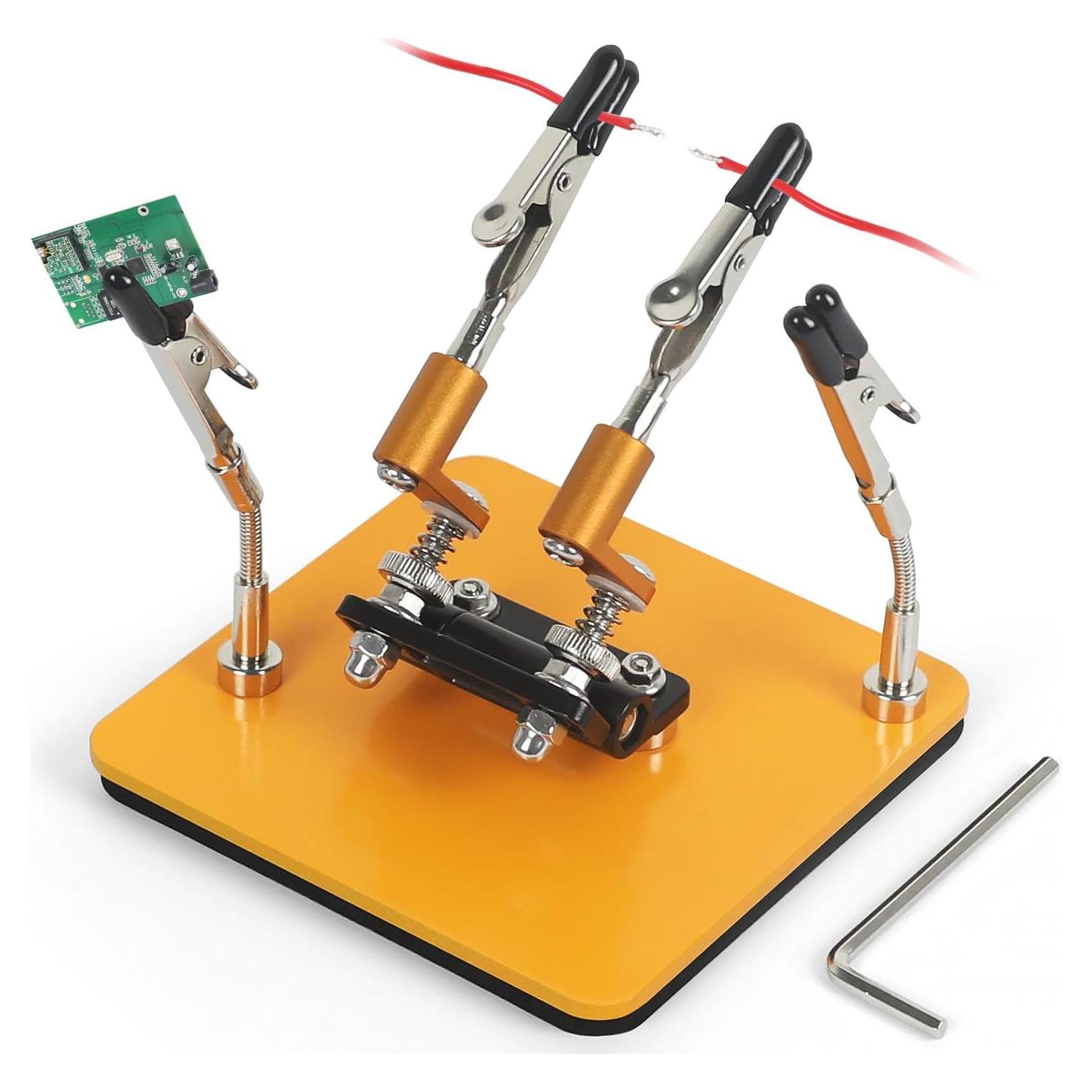 Estación de Soldadura NOEVSBIG con 4 Brazos Flexibles y Base 10x10cm