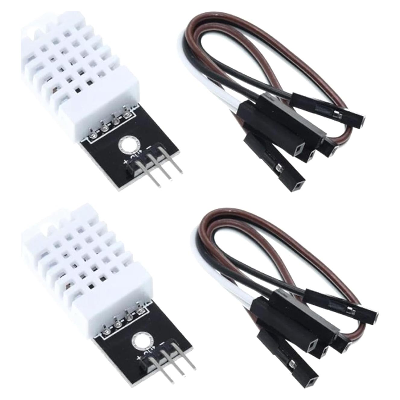 Sensor DHT22 NIIIYTYB Digital de Temperatura y Humedad 2PCS