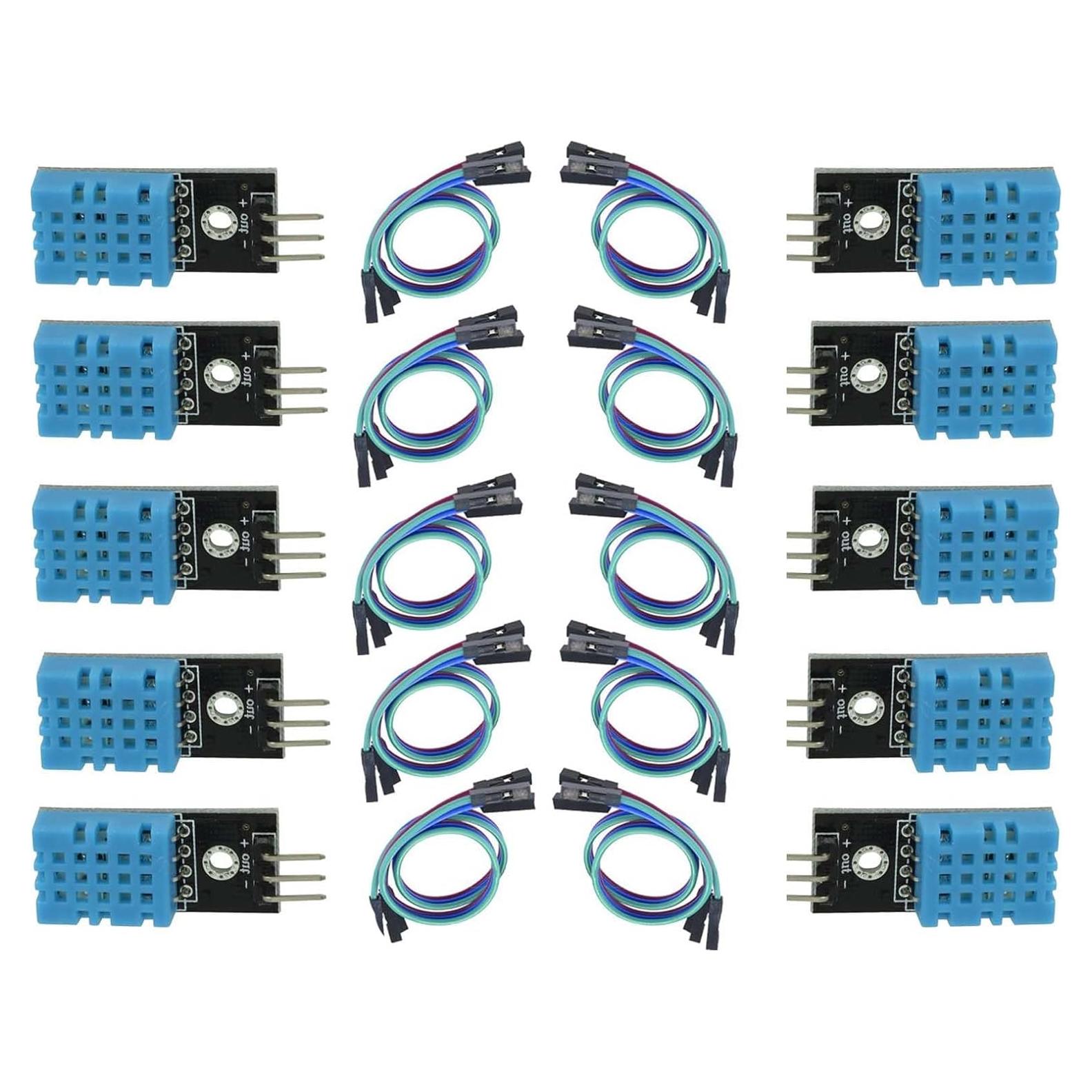 Módulo Sensor Digital de Temperatura y Humedad DHT11 KEAcvise - 10 Piezas, 3.3V-5V