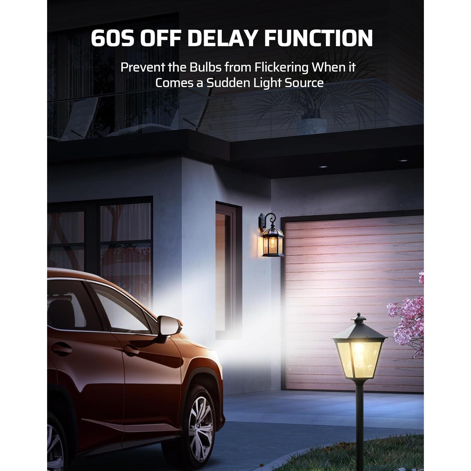 Adaptador E26/E27 con Sensor de Luz DEWENWILS - Paquete de 2