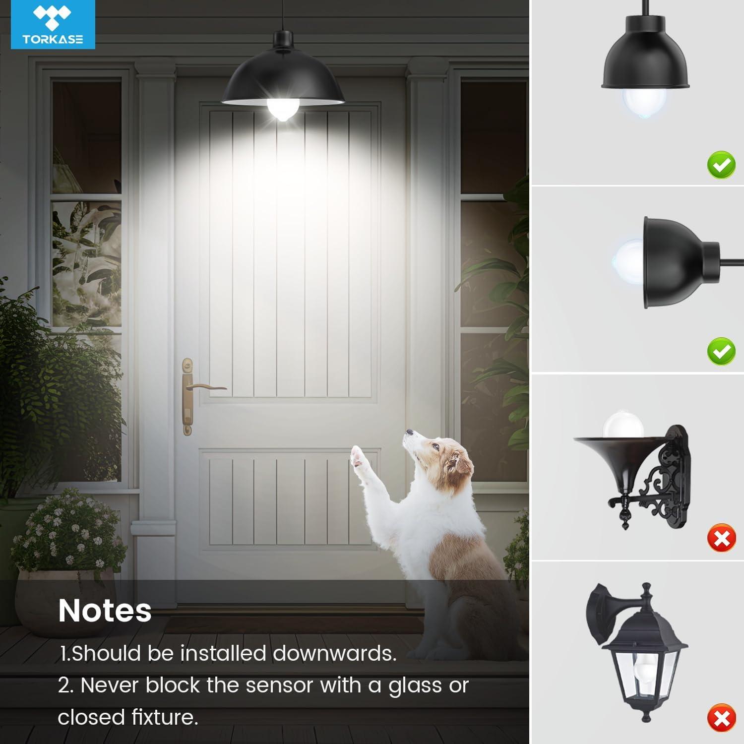 Bombillas LED TORKASE 13W con Sensor de Movimiento 3Pack