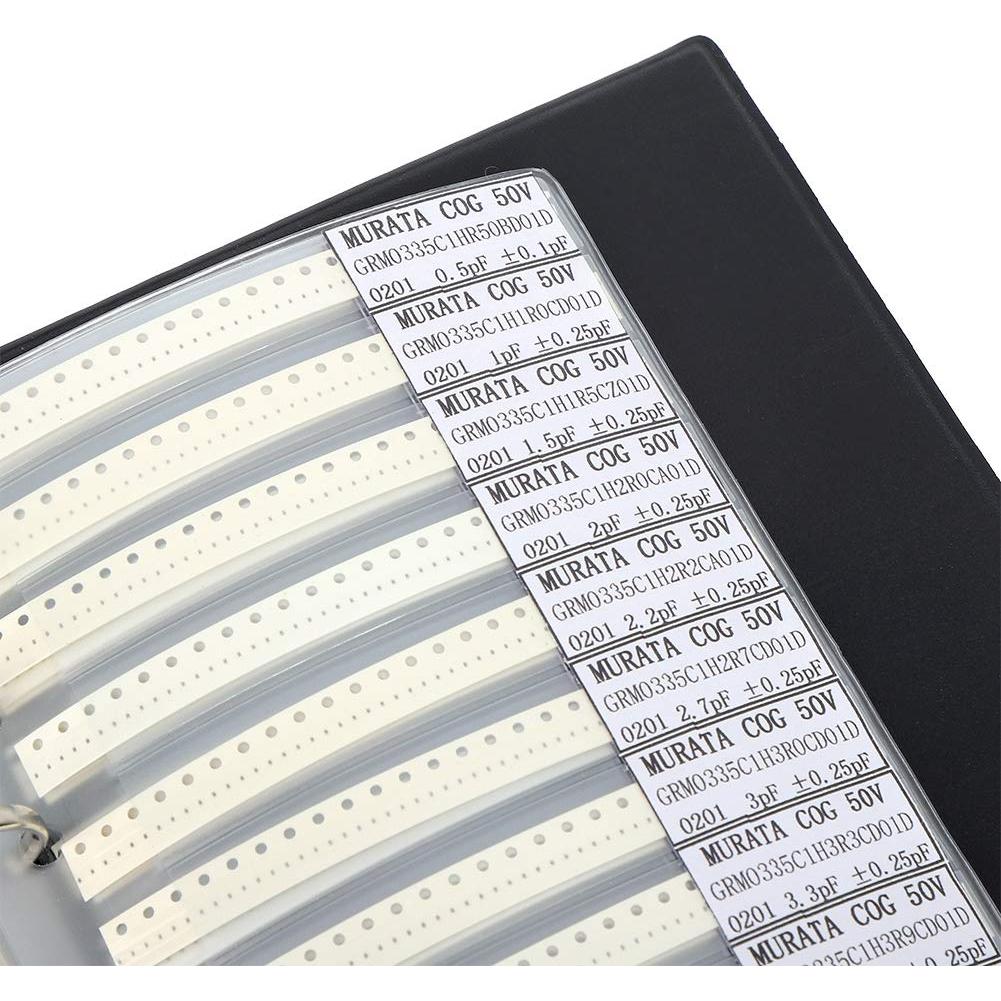 Libro de Muestras de Capacitores SMD 51 Tipos Aramox 25x18cm