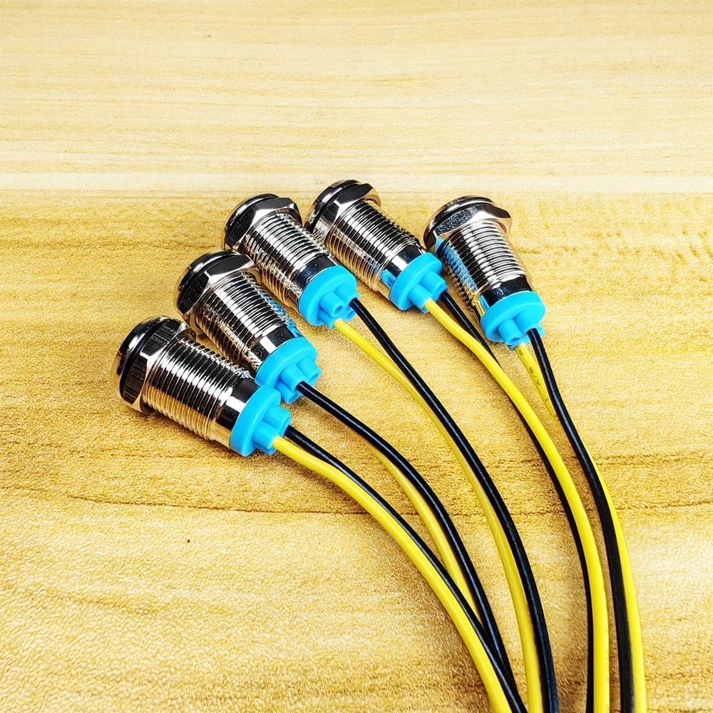 5 Piezas Luz Indicadora LED 10mm Gebildet Multicolor IP65