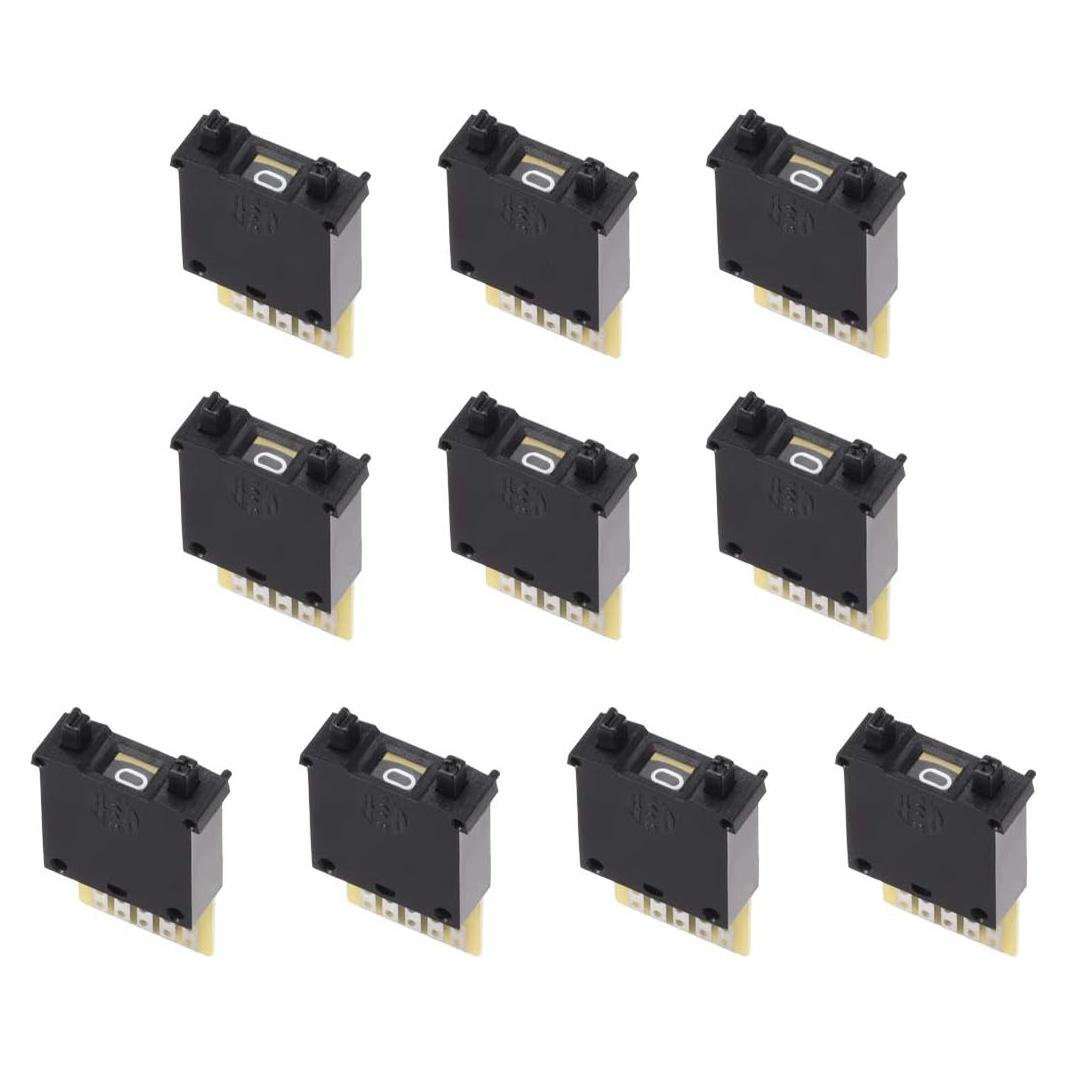 Interruptor DIP BCD uxcell 10 Pcs 0-9 Digital 30x18x8 mm