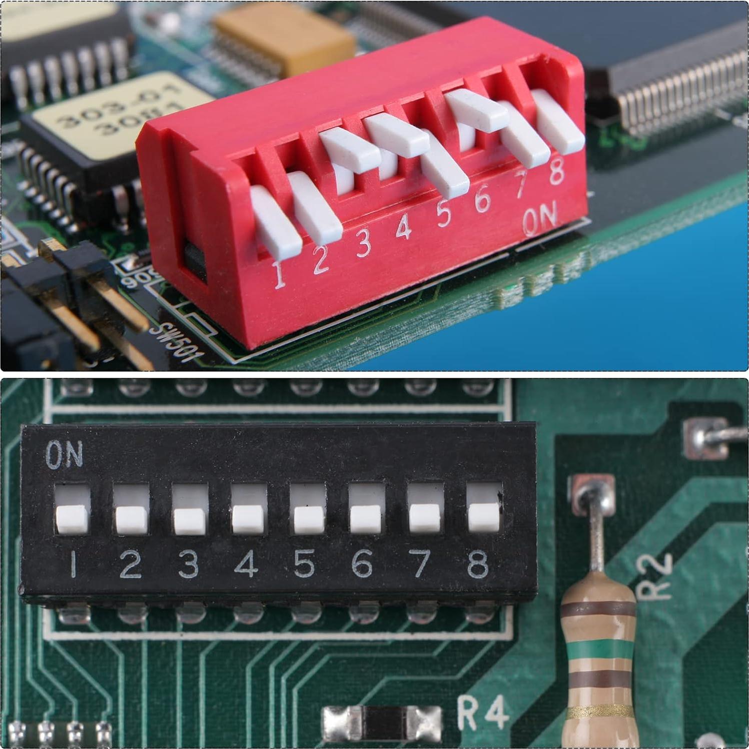 Interruptor DIP BCD uxcell 10 Pcs 0-9 Digital 30x18x8 mm