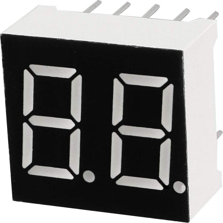 Tubo LED Digital 7 Segmentos uxcell 1.5x1.4cm Rojo 5pcs