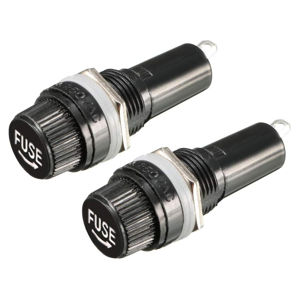 Soporte de Fusible Panel 2pcs uxcell 10A 250V 6x30mm
