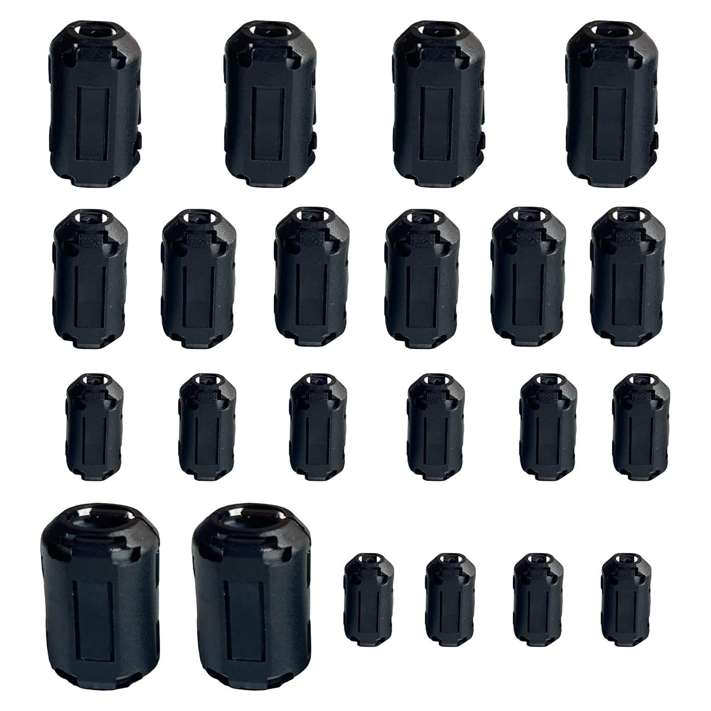 Juego de Clips de Cable de Núcleo de Ferrita Umoko 22 Piezas