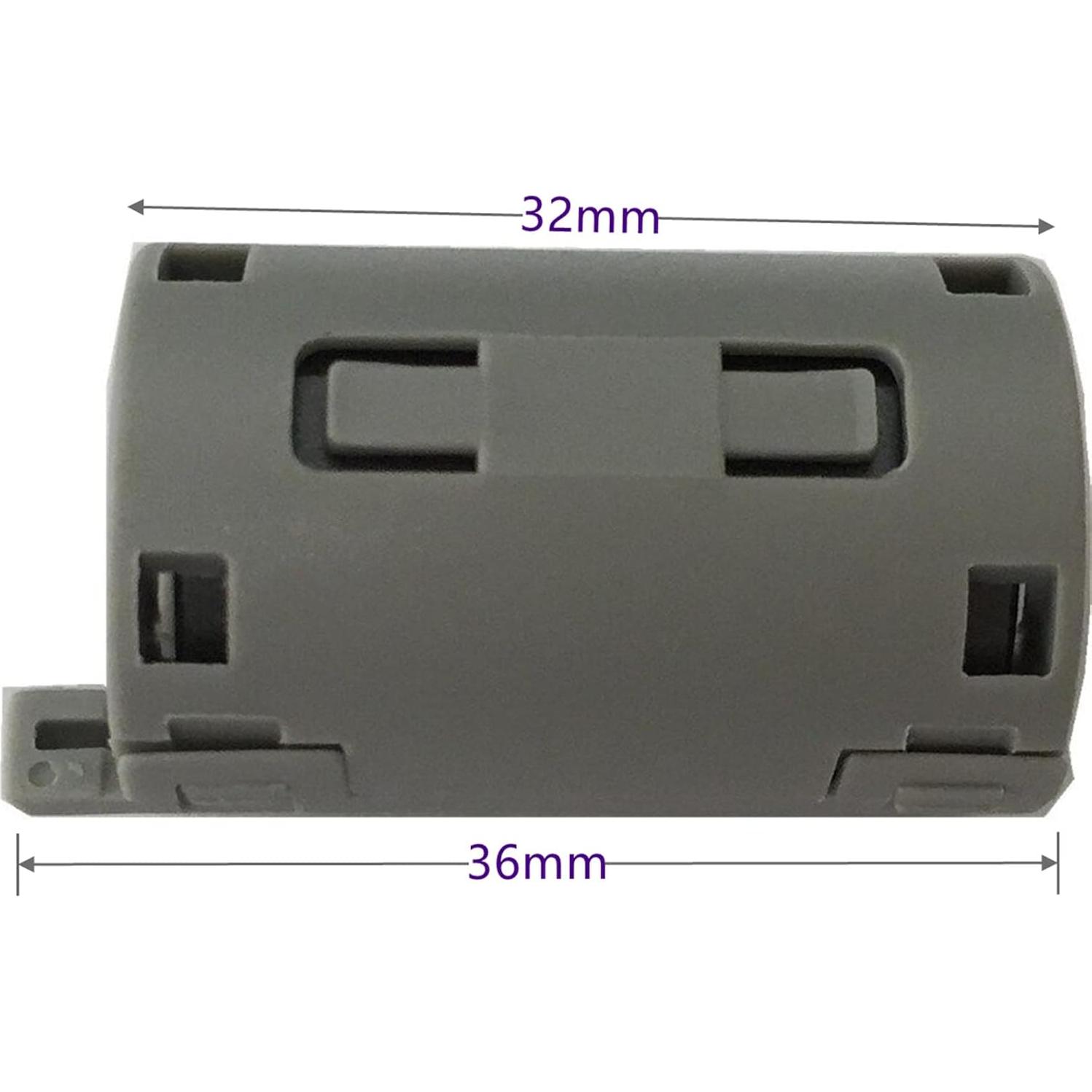 Filtro de Ruido Núcleo de Ferrita 11mm Hondark 4pcs Gris