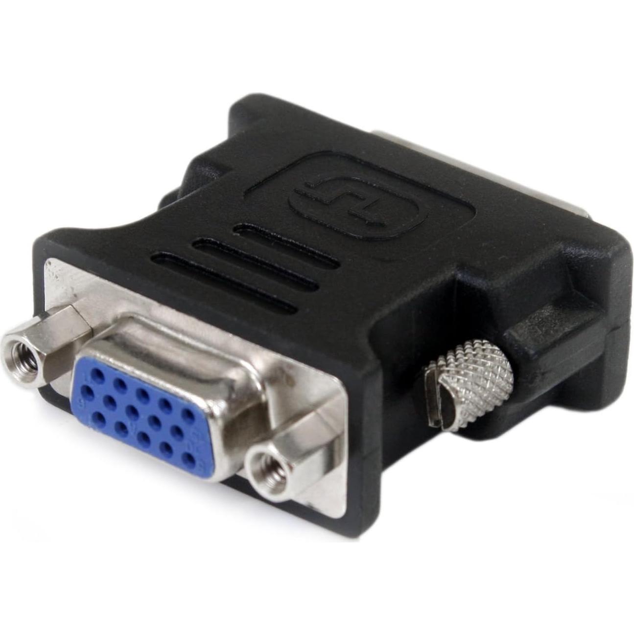 StarTech.com DVI to VGA Cable Adapter - Black - M/F - DVI-I to VGA Converter Adapter (DVIVGAMFBK)