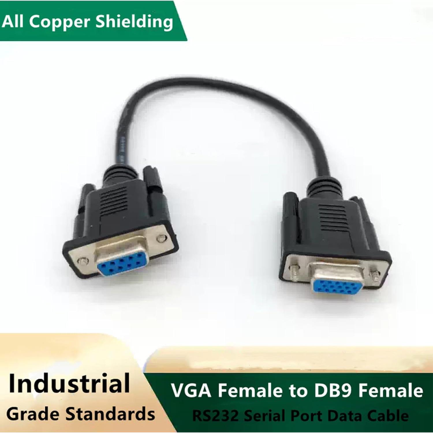 Cable VGA a DB9 hembra 50CM GXMRHWY 15 pines a 9 pines