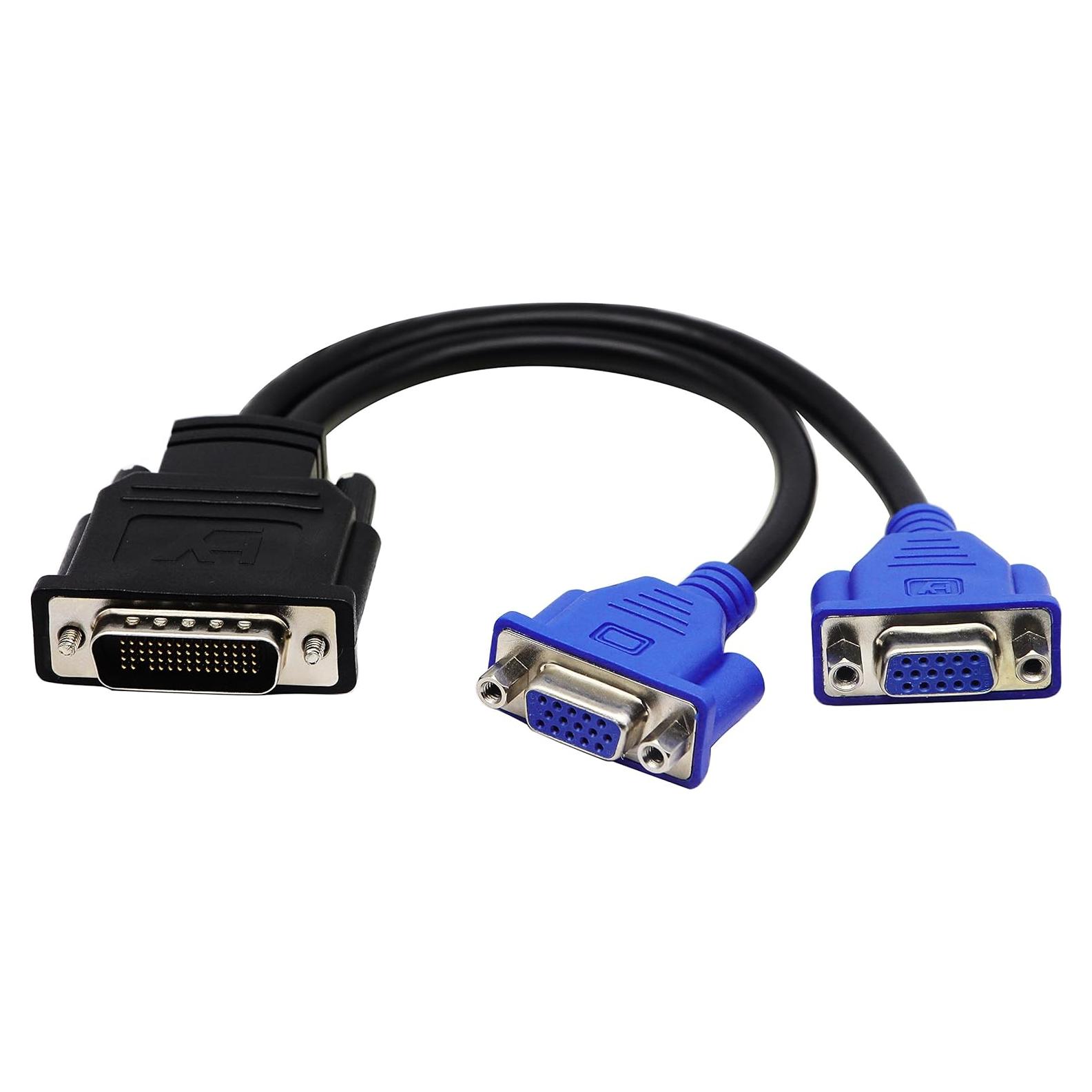 Adaptador DMS-59 a Doble VGA Hembra zdyCGTime 25.4cm