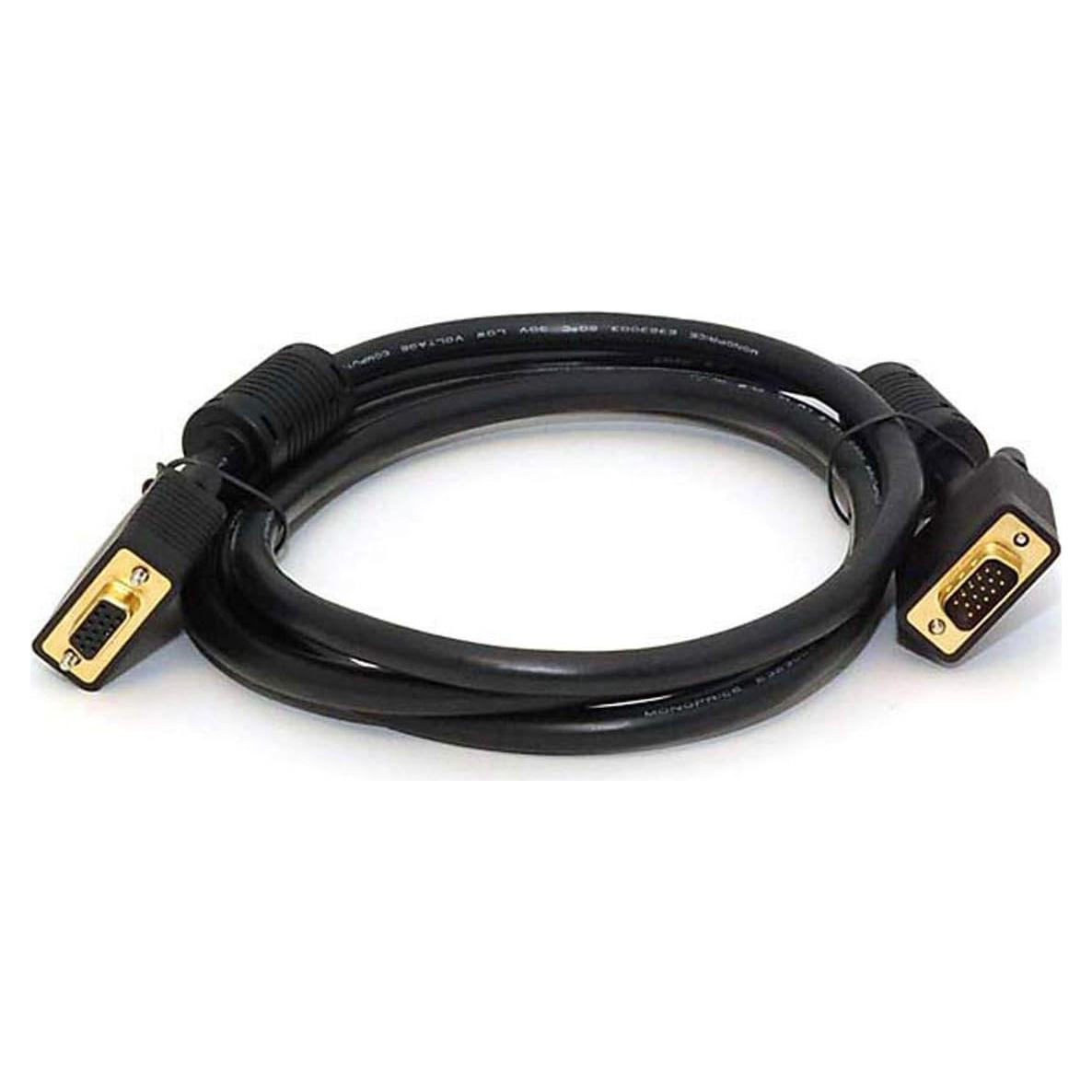 Cable de Monitor SVGA Monoprice 1.83m M/F con Ferritas
